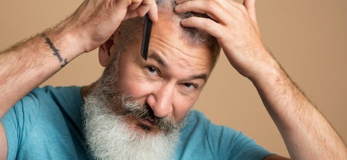 Gros plan sur un homme qui se coiffe- La greffe de cheveux et la génétique la calvitie reviendra-t-elle