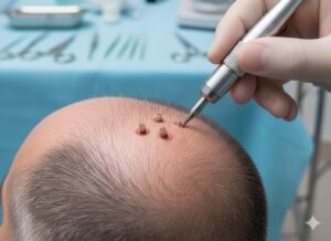 Extraction des Follicules (Micro-FUE)