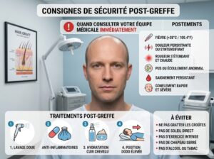 les instructions de lavage fournies par votre clinique pour sécuriser l'ancrage des greffons