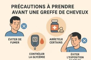 précautions avant une greffe de cheveux